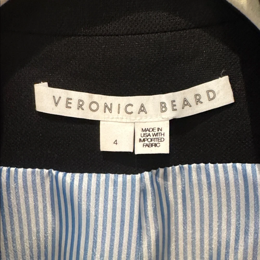 VERONICA BEARD Annabella Crop Linen Jacket size 4 - Picture 7 of 10